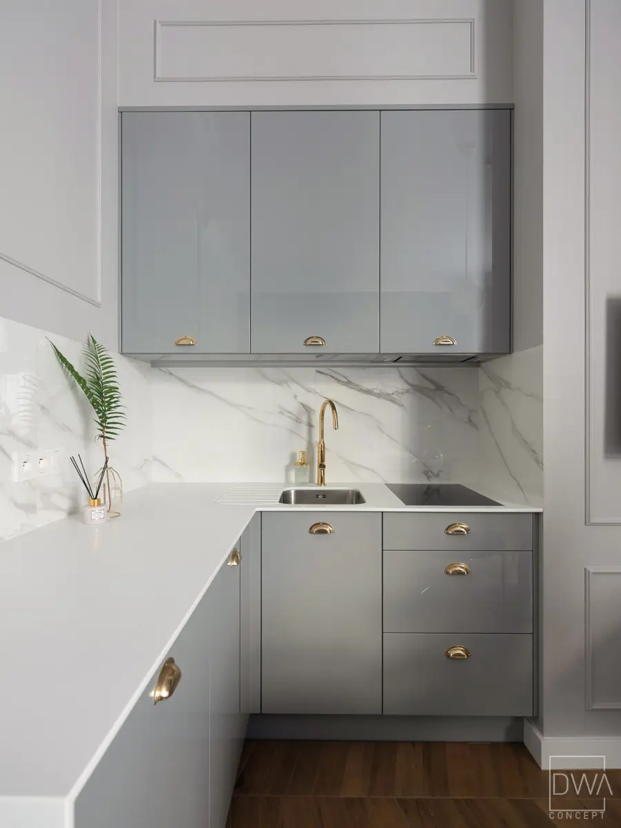 Szara kuchnia | projekt: DWAconcept, zdjęcia : Przemysław Kuciński niewformie.pl