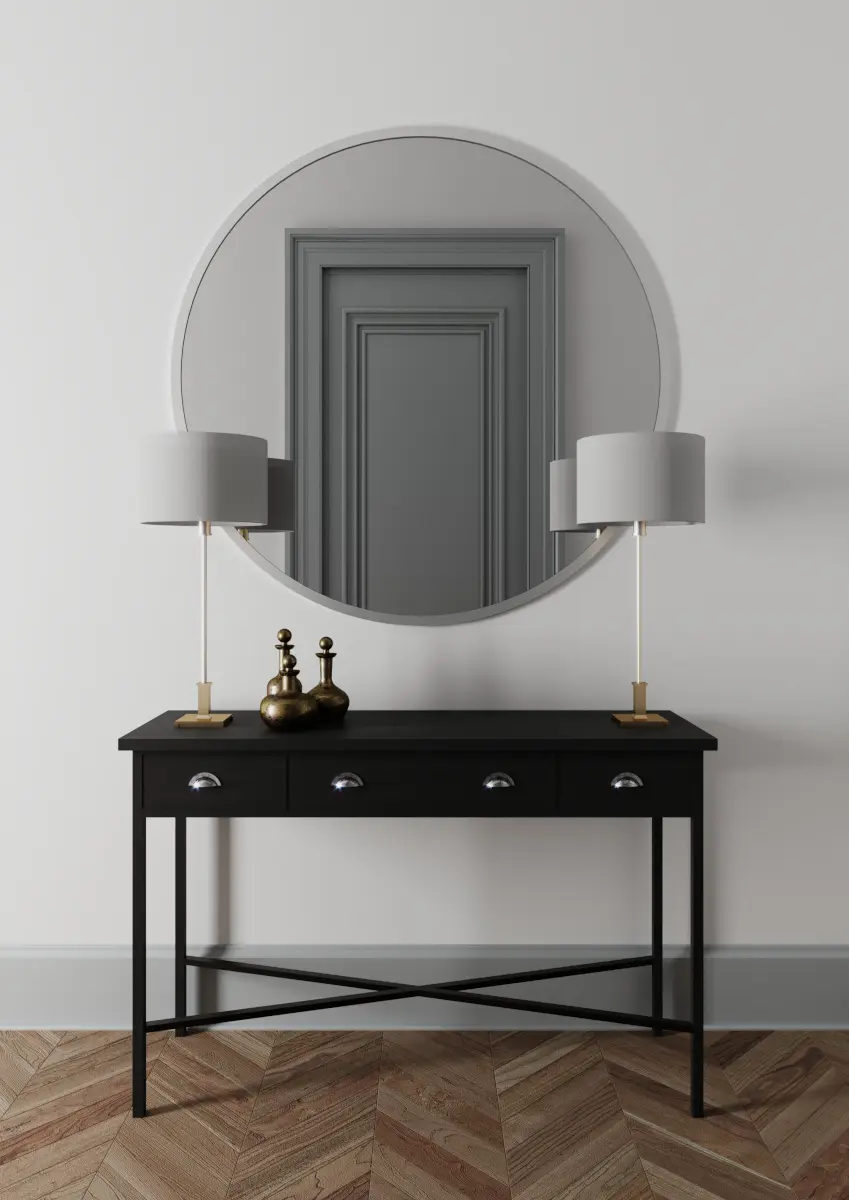 Nowoczesny przedpokój (proj. Małgorzata Niedzielska Wizualizacje i Architektura)