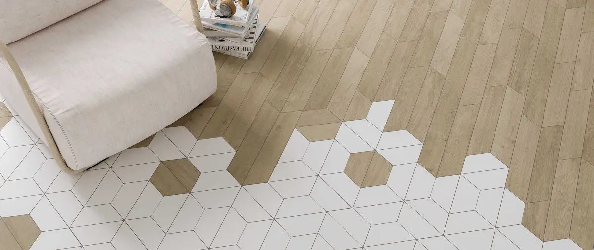 Płytki drewnopodobne z kolekcji 60° marki Wow Design (marka dostępna w naszych showroomach)