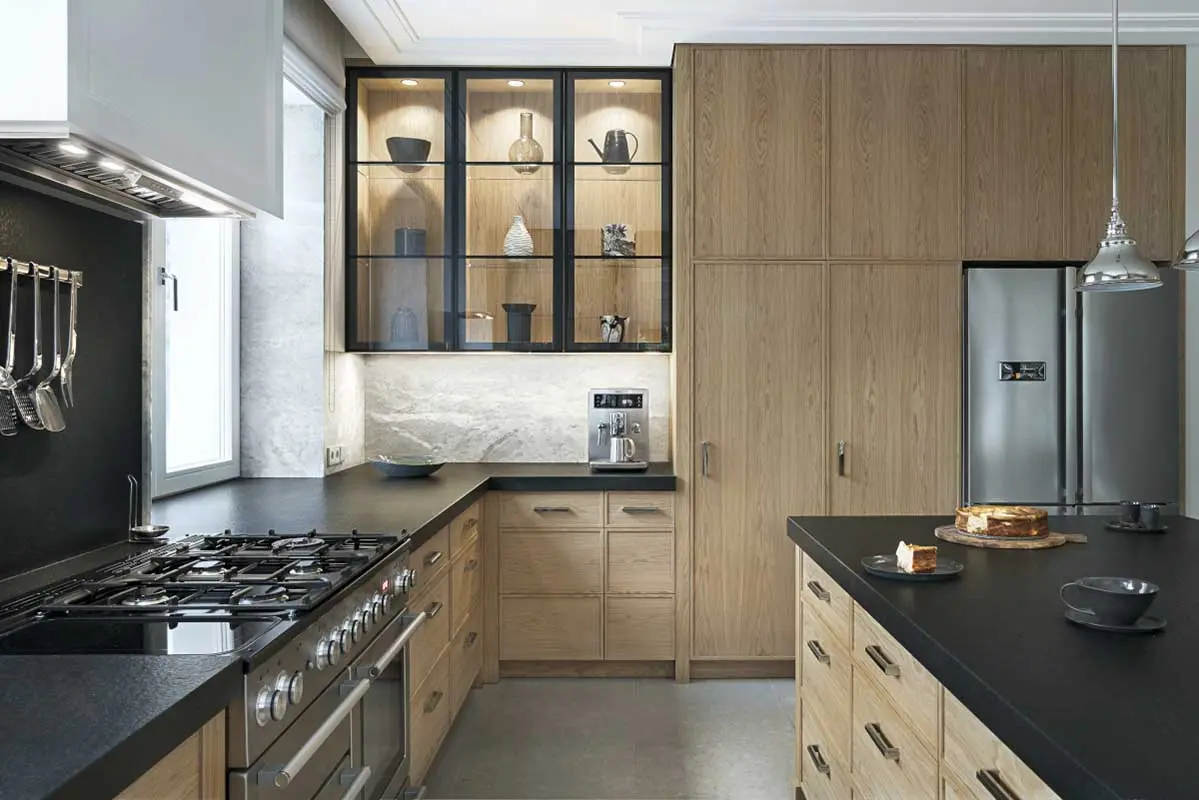 Drewniana kuchnia, proj. Katarzyna Kraszewska, zdj. Tom Kurek, stylizacja: Eliza Mrozińska, Nina Kalicka