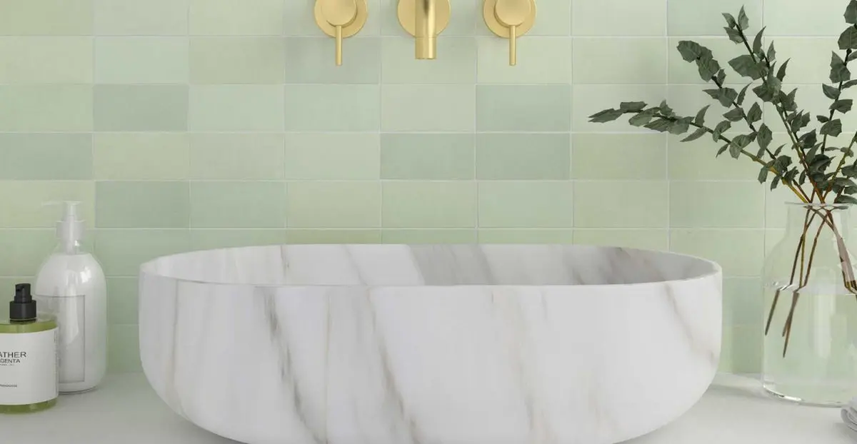 Neo Mint symbolizuje połączenie technologii z naturą. | Płytki WOW design dostępne w showroomach Internity Home i Prodesigne.