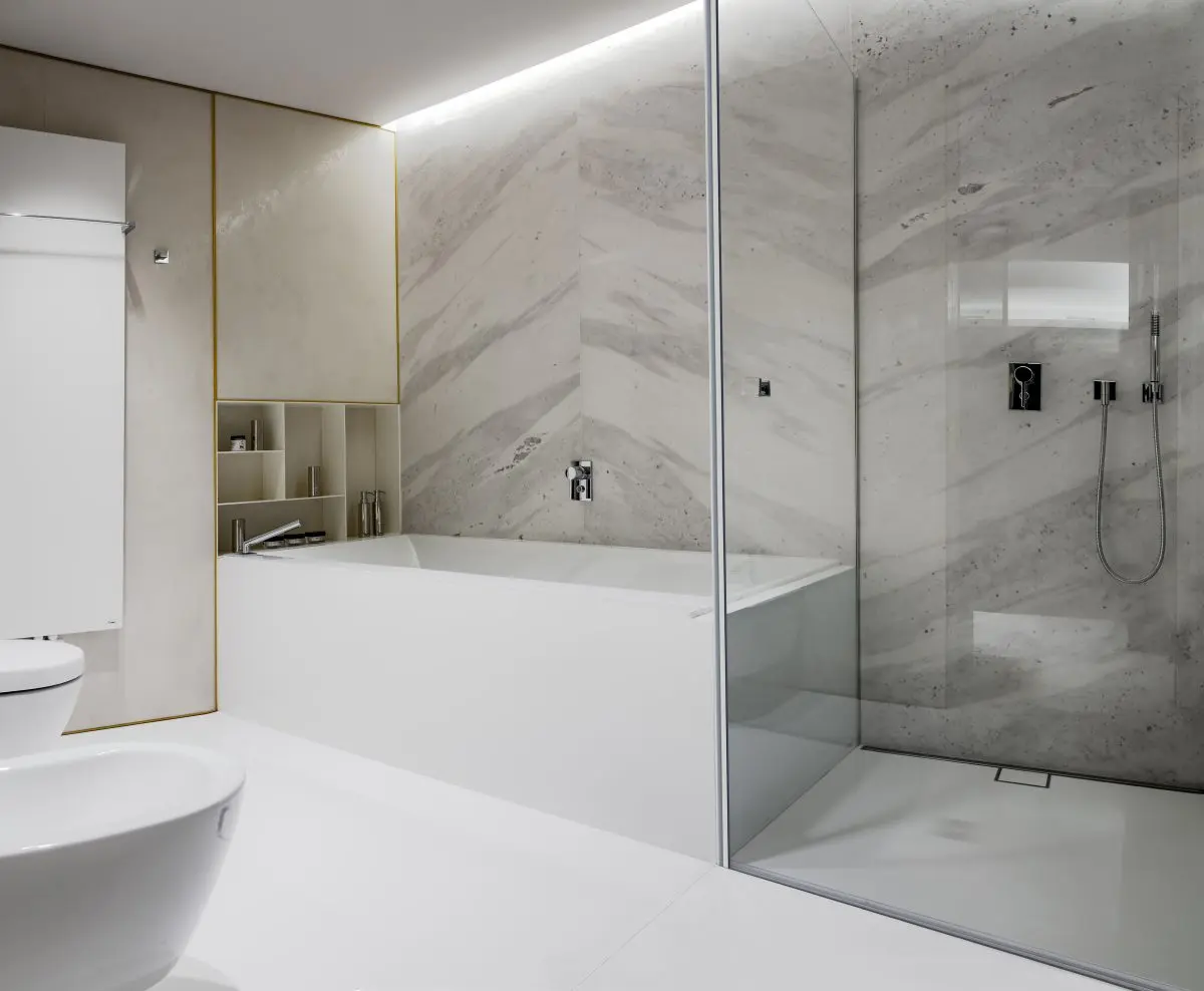 Łazienka | proj. On Off Architekci, zdj. Rafał Poławski