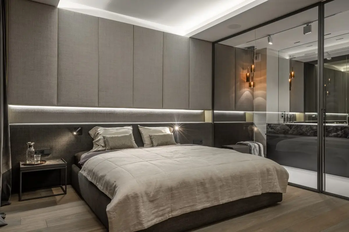 Sypialnia master | proj. On Off Architekci, zdj. Rafał Poławski