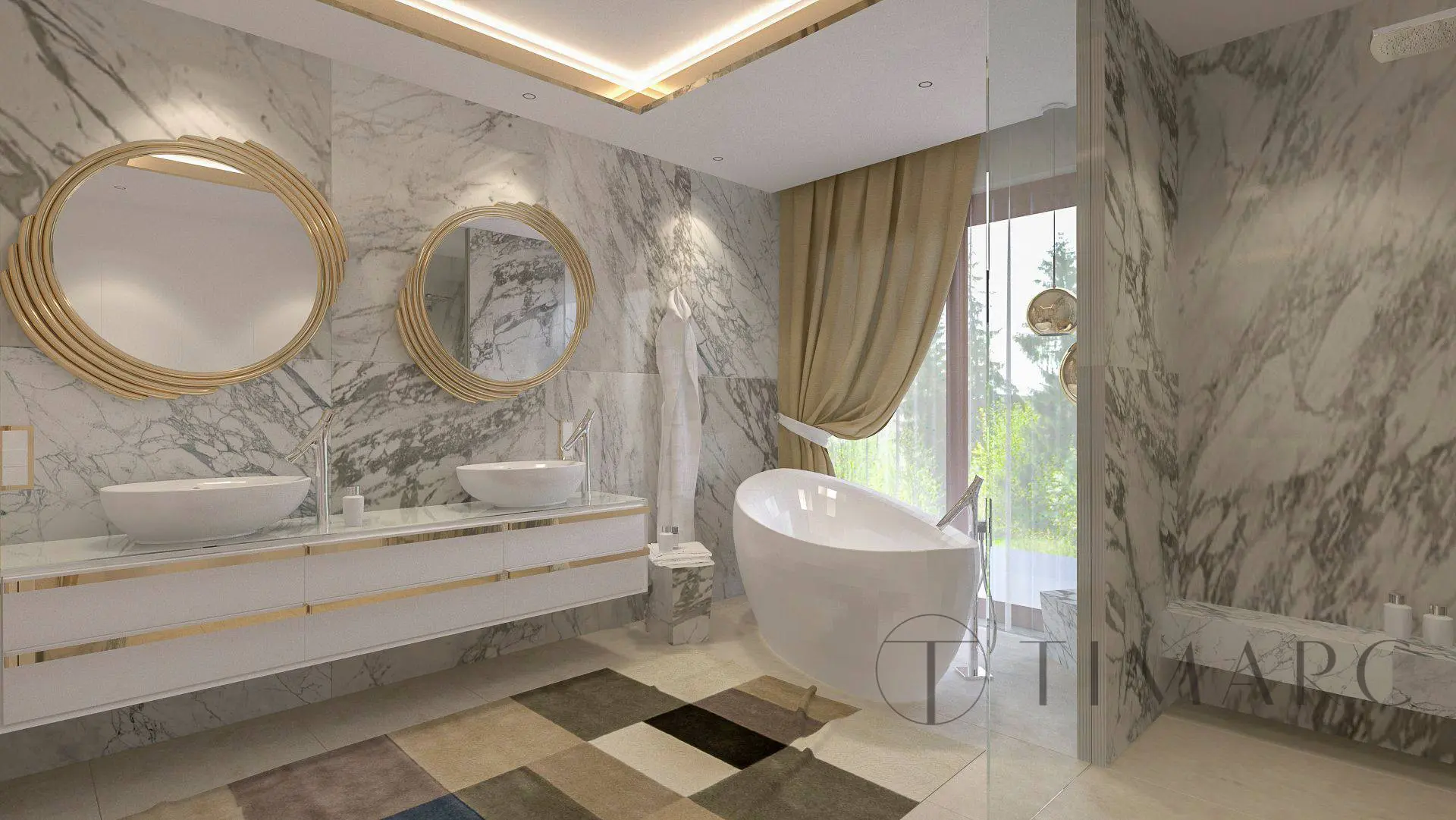 Tim Arc by Tim Grey aranżacja łazienki