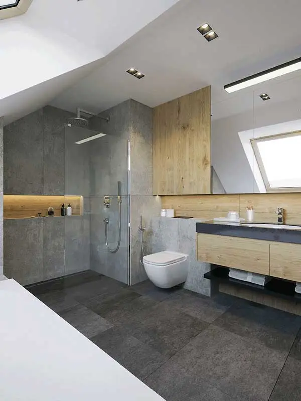 Łazienka rodziców | proj. Motyw Design