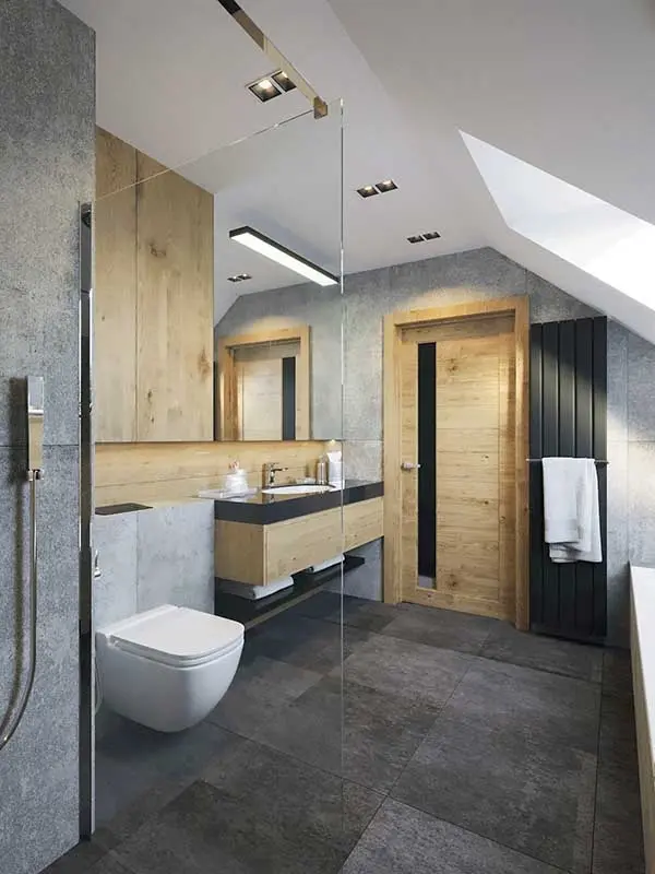 Łazienka rodziców | proj. Motyw Design