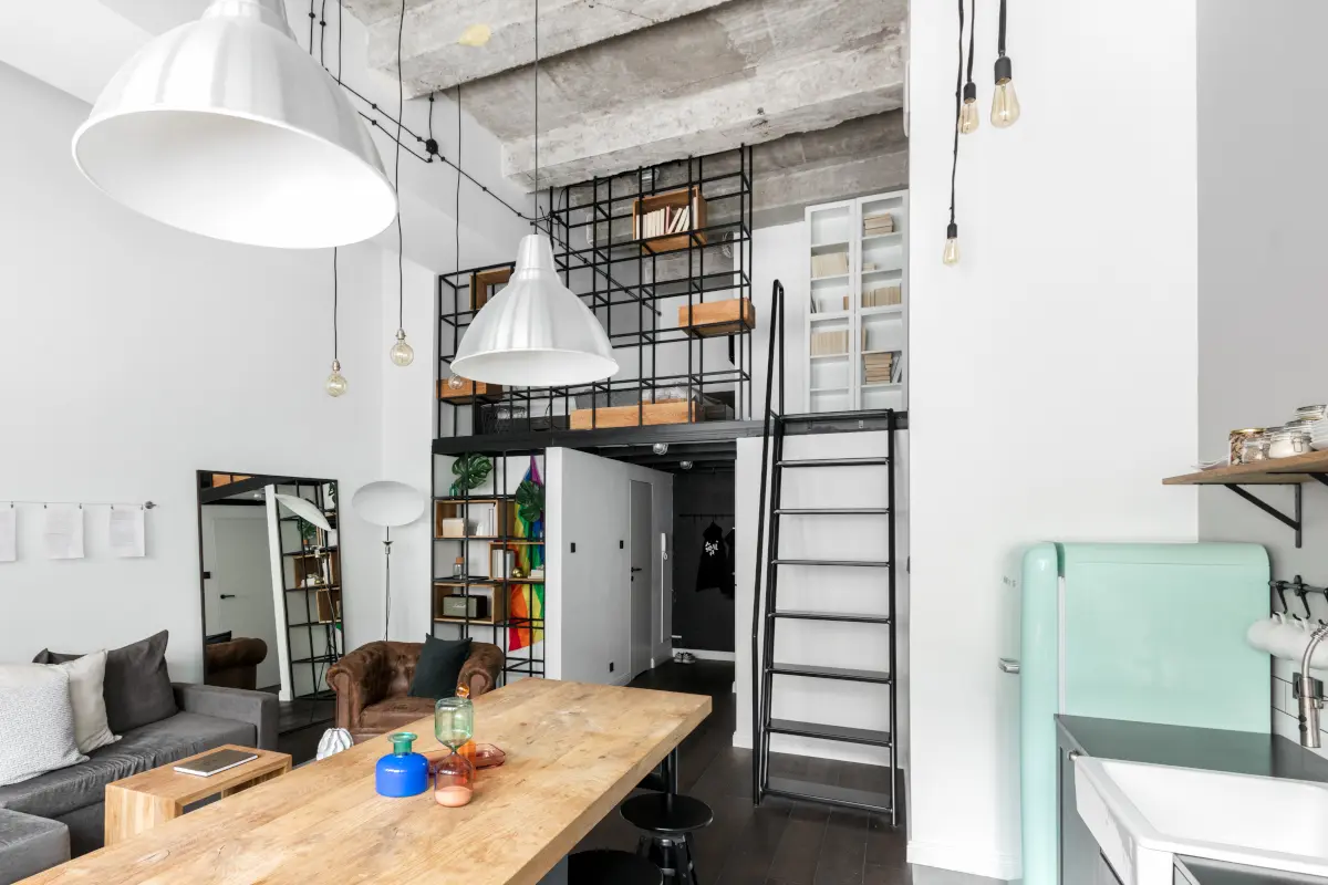 Mieszkanie w eklektycznym stylu w lofcie | proj. Lokal Studio