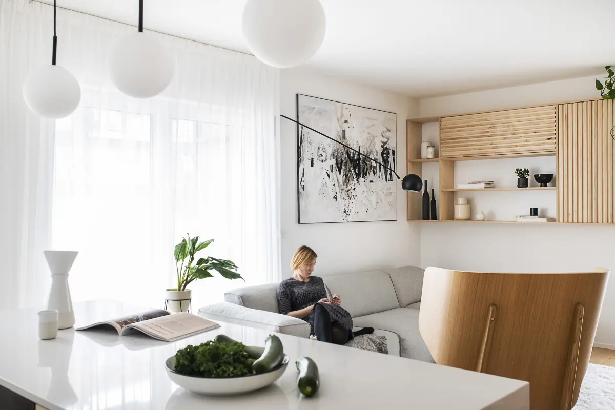 Naturalne, wysokiej jakości materiały to podstawa ekodomu | proj. Na Antresoli