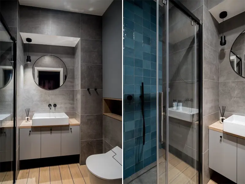 Aranżacja łazienki z płytkami Mestizaje Zellige od Wow Design