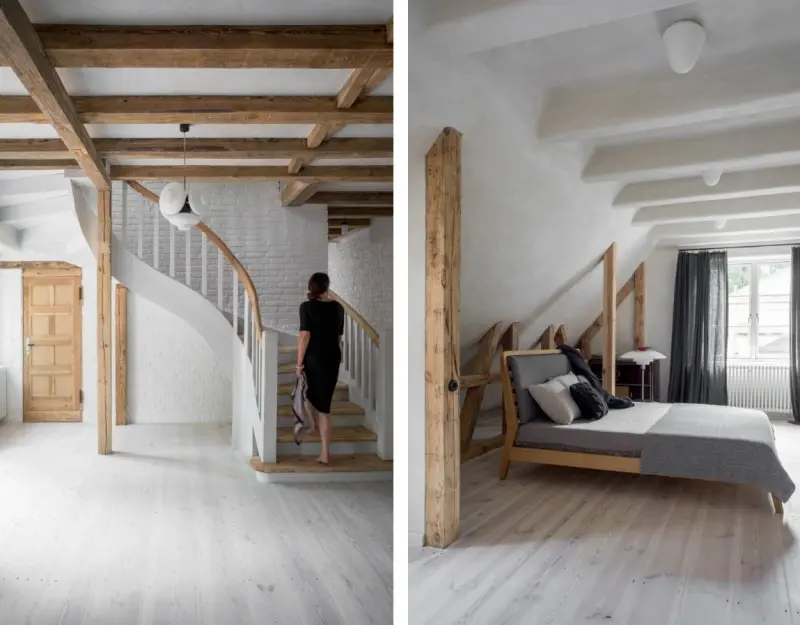 Przebudowa wnętrz przedwojennego domu w Szczecinie. Proj. Loft Kolasiński
Fot. Joel Hauck