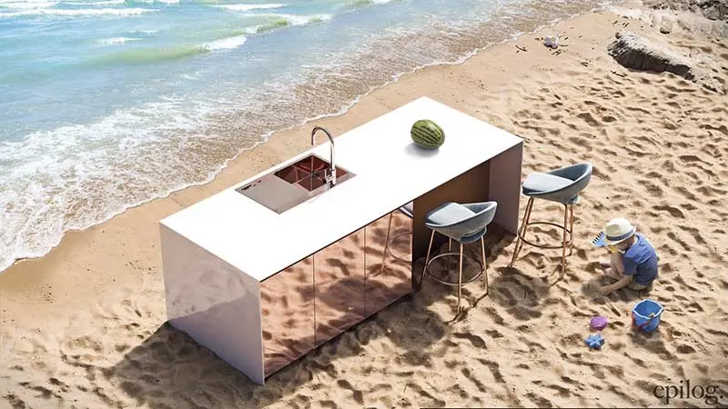 Jezioro – biały / żółty