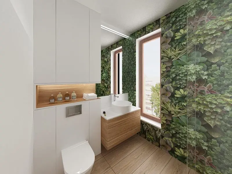 Projekt łazienki Sojka % Wojciechowski płytki 41zero42