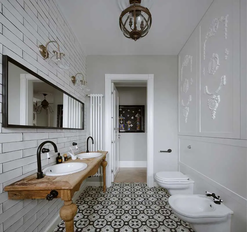 Łazienka w orientalnym stylu. | Projekt: Patrycja Suszek-Rączkowska/ Poco design; Zdjęcia: Yassen Hristov Hompics