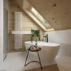 Łazienka z wanną wolnostojącą. | Projekt: Elementy