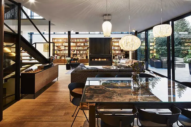 Projekt wnętrza willi Joanna Kulczyńska Architekt /Foto.: Budzik Studio