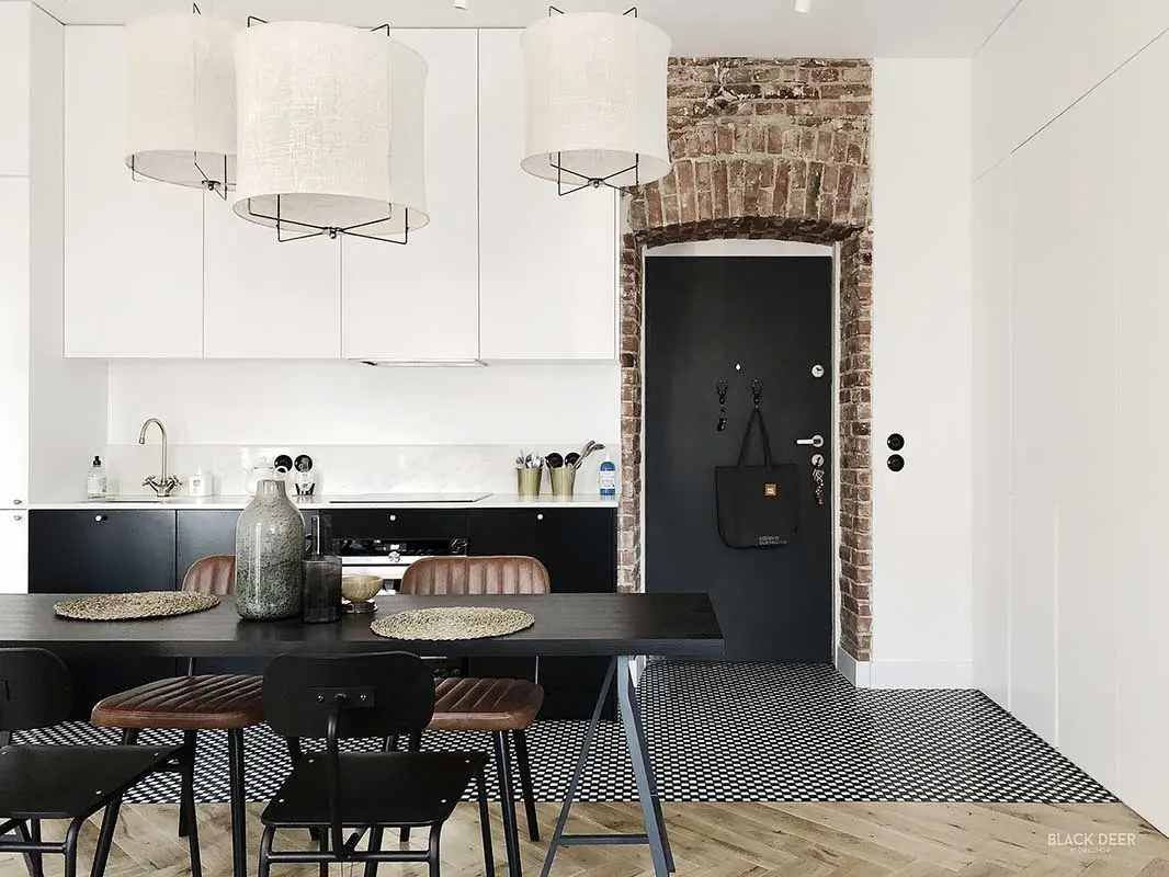 Klimatyczne mieszkanie architektki | Proj: Black Deer Workshop