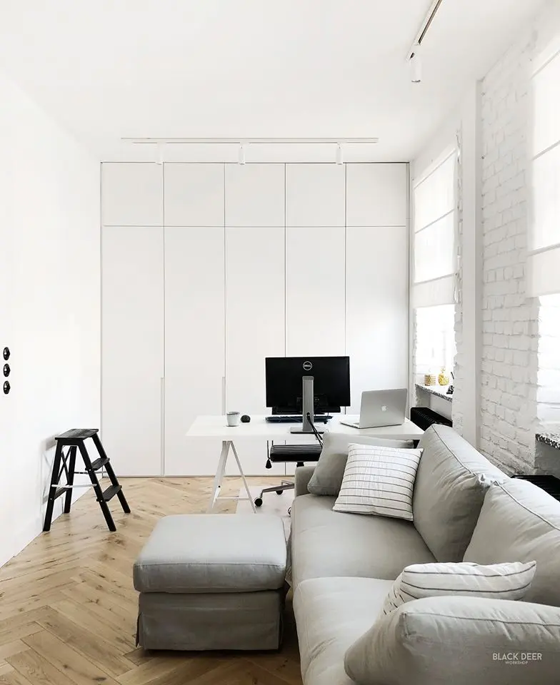 Klimatyczne mieszkanie architektki | Proj: Black Deer Workshop