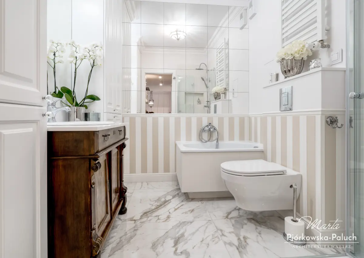 Łazienka | proj. Marta Piórkowska - Paluch, fot. Andrzej Czechowicz