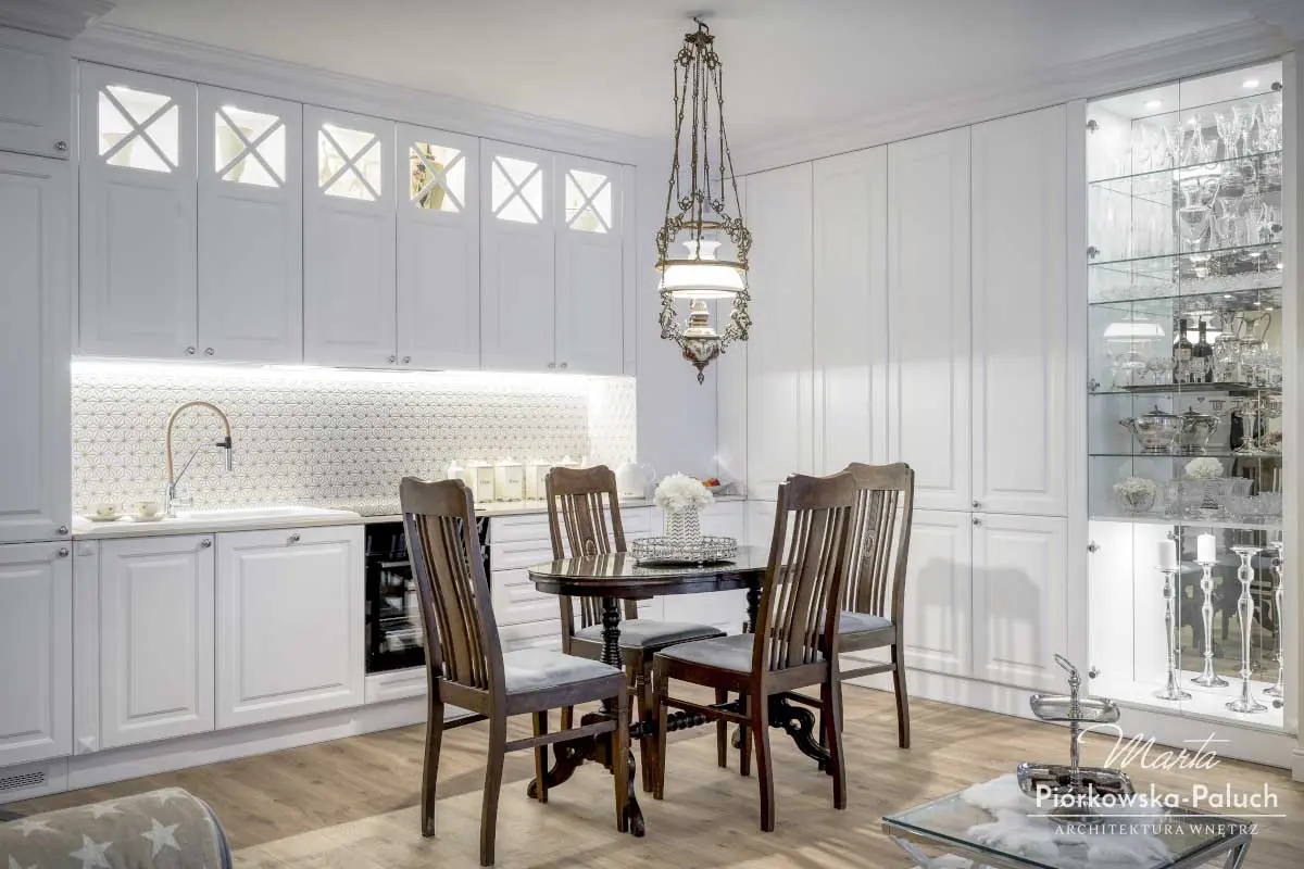 Salon z aneksem kuchennym | proj. Marta Piórkowska - Paluch, fot. Andrzej Czechowicz