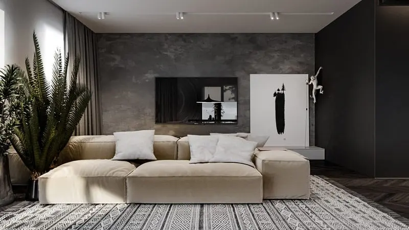 Nowoczesna kompozycja form i faktur w projekcie Hilight Design