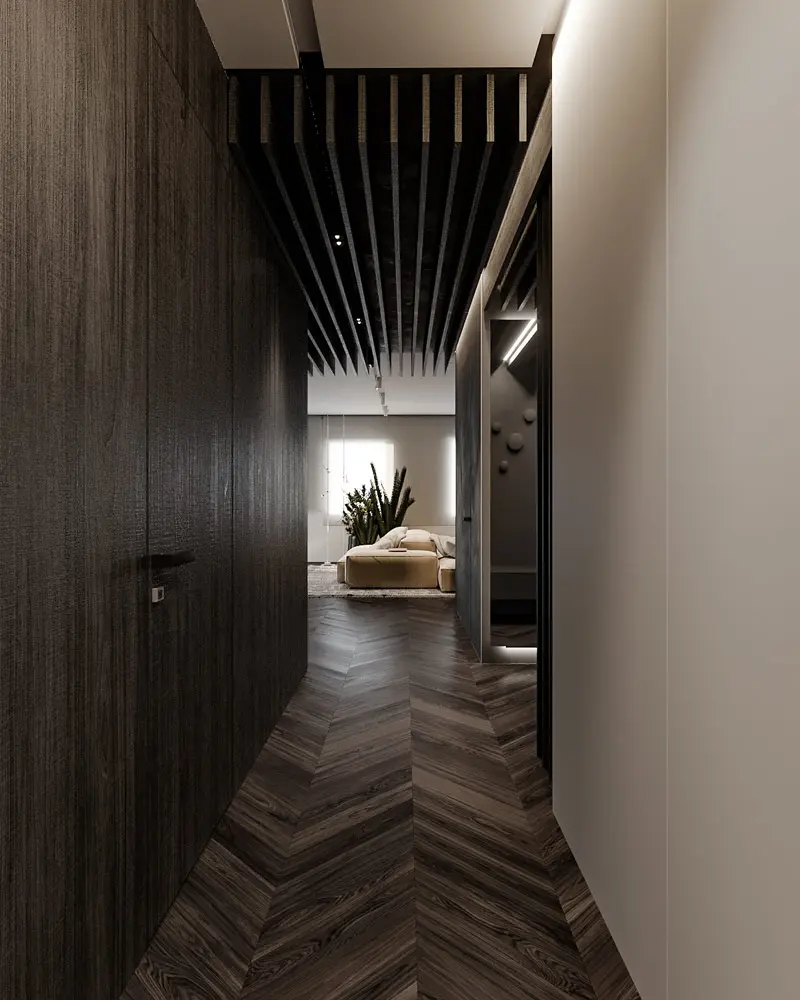 Nowoczesna kompozycja form i faktur w projekcie Hilight Design