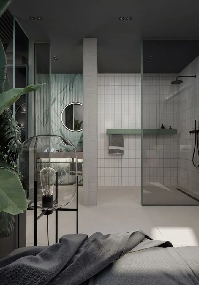 Ceramika Hushlab Płytki 41zero42 | Projekt łazienki KKArchitekci