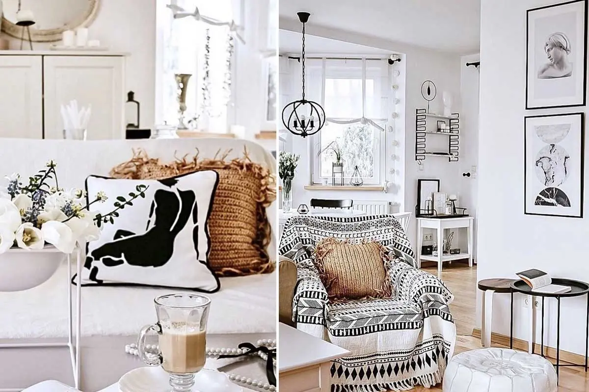 Jasna baza to idealne tło dla dodatków i tekstyliów. | Źródło: @pavitalia