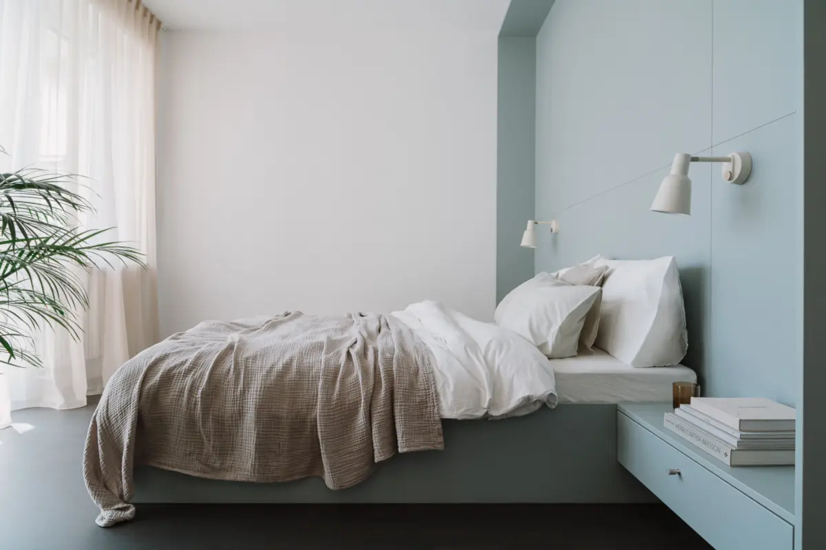 Błękitny minimalizm. | Projekt: MAP, zdj. PION