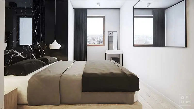 Projekt mieszkania w budynku wielorodzinnym w Krakowie | proj. OFD architects