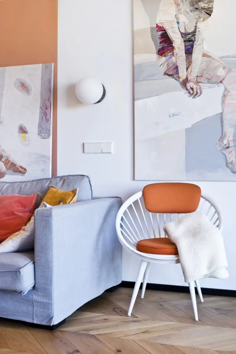 Terakota i pastele w projekcie Ewy Tarapaty. | Zdj.: Katarzyna Wrona