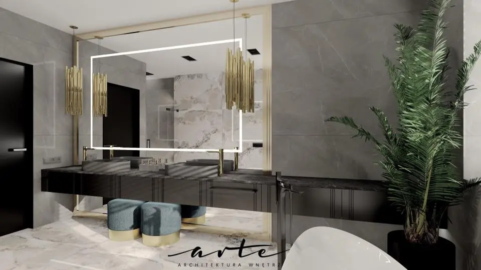 Projekt łazienki ARTE Architektura Wnętrzekt