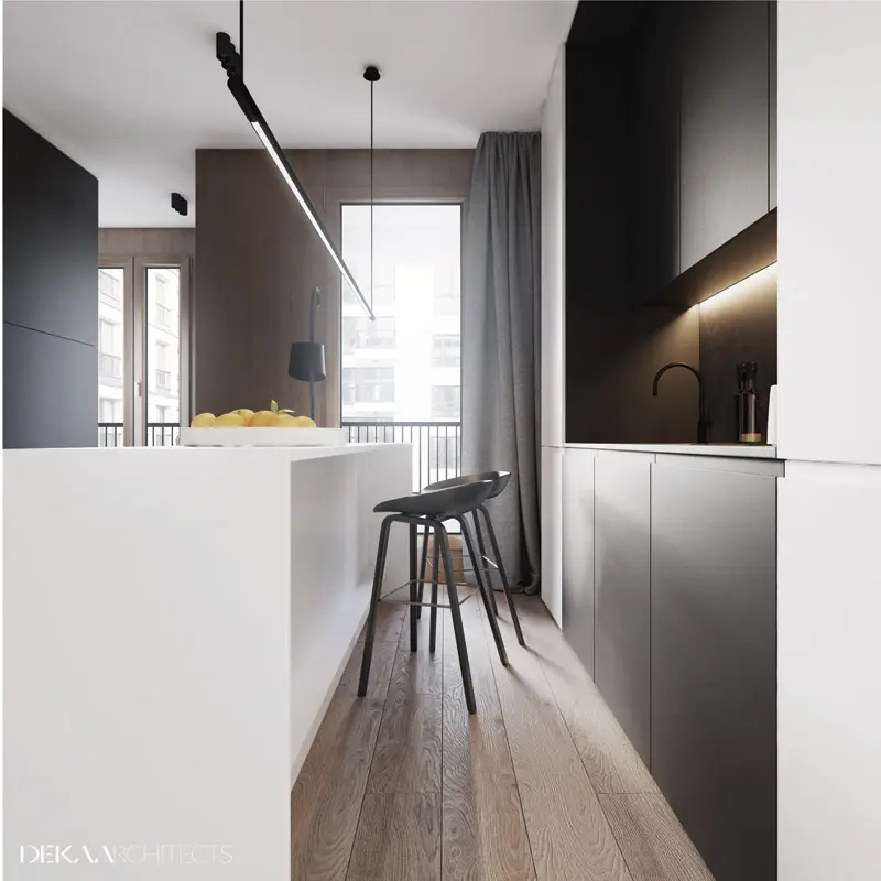 29 metrowe mieszkanie | Proj: DEKAA Architects | Bartosz Deka