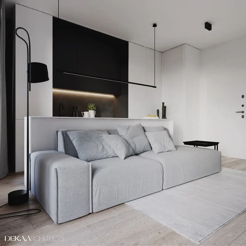 29 metrowe mieszkanie | Proj: DEKAA Architects | Bartosz Deka