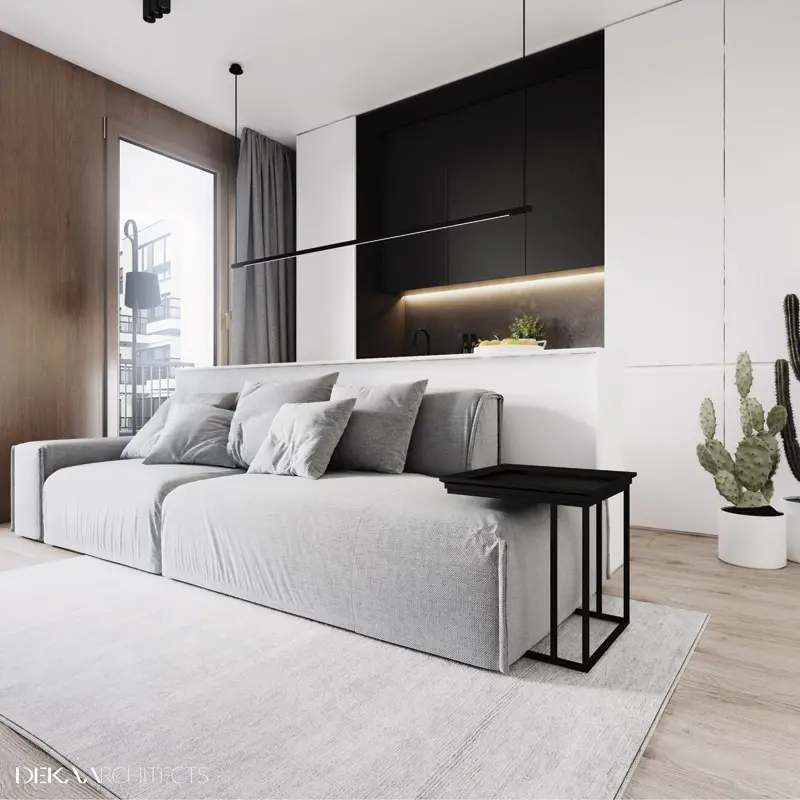 29 metrowe mieszkanie | Proj: DEKAA Architects | Bartosz Deka