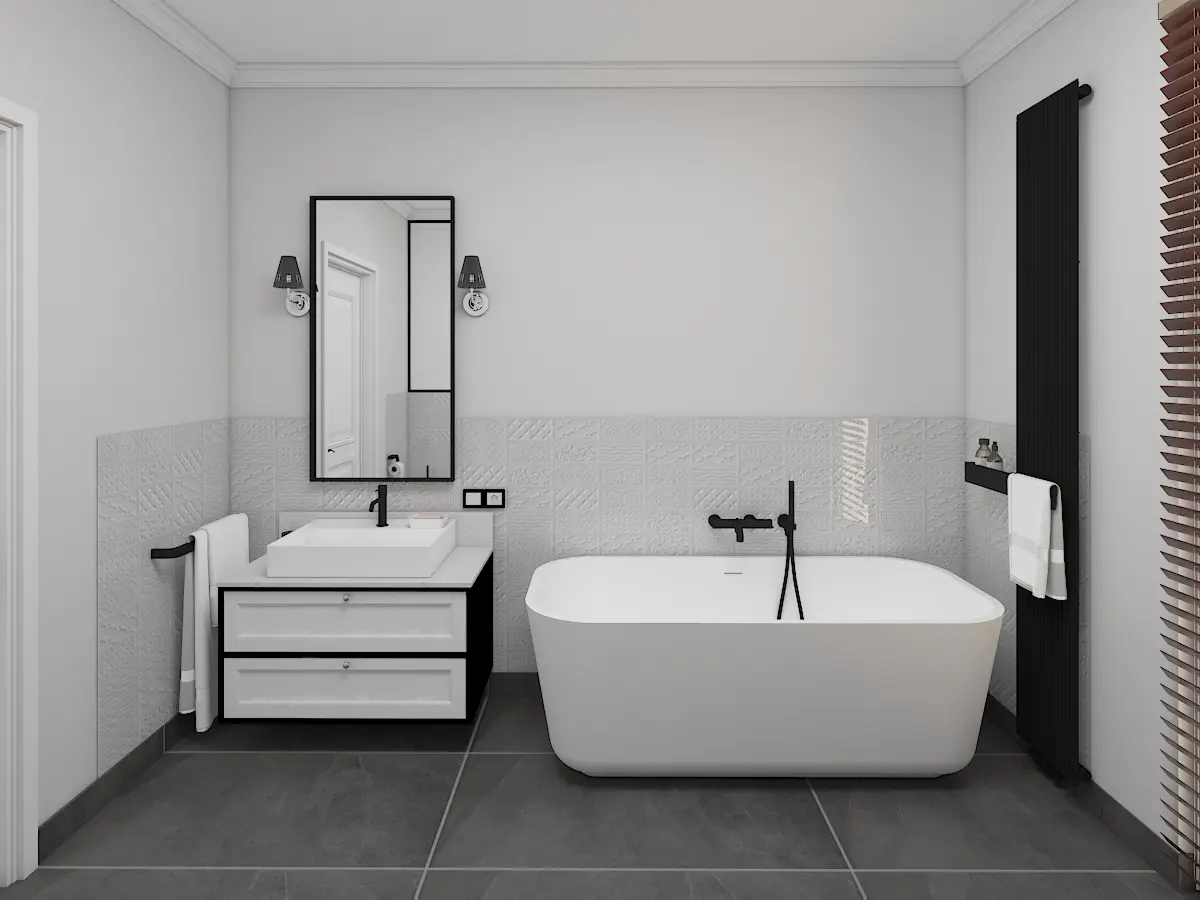 Elegancka łazienka z produktami HushLab.| Projekt: Agnieszka Gajkowska AGGA