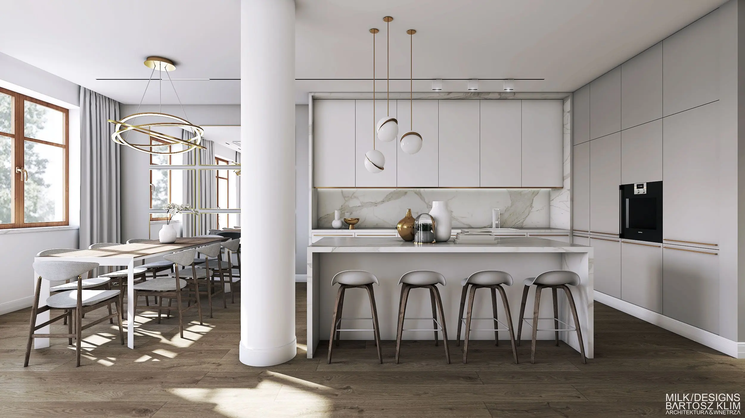 Nowojorski styl projekt Milk Designs 