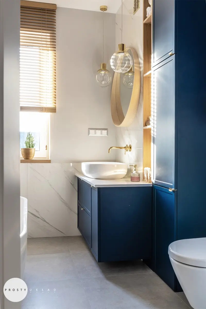 Projekt łazienki Prosty Układ