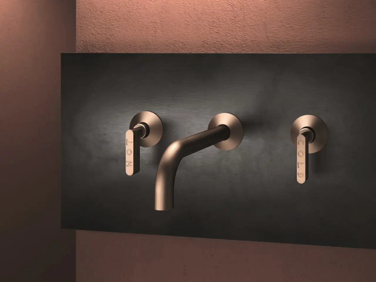 Geda baterie Koè industrialna inspiracja do łazienki