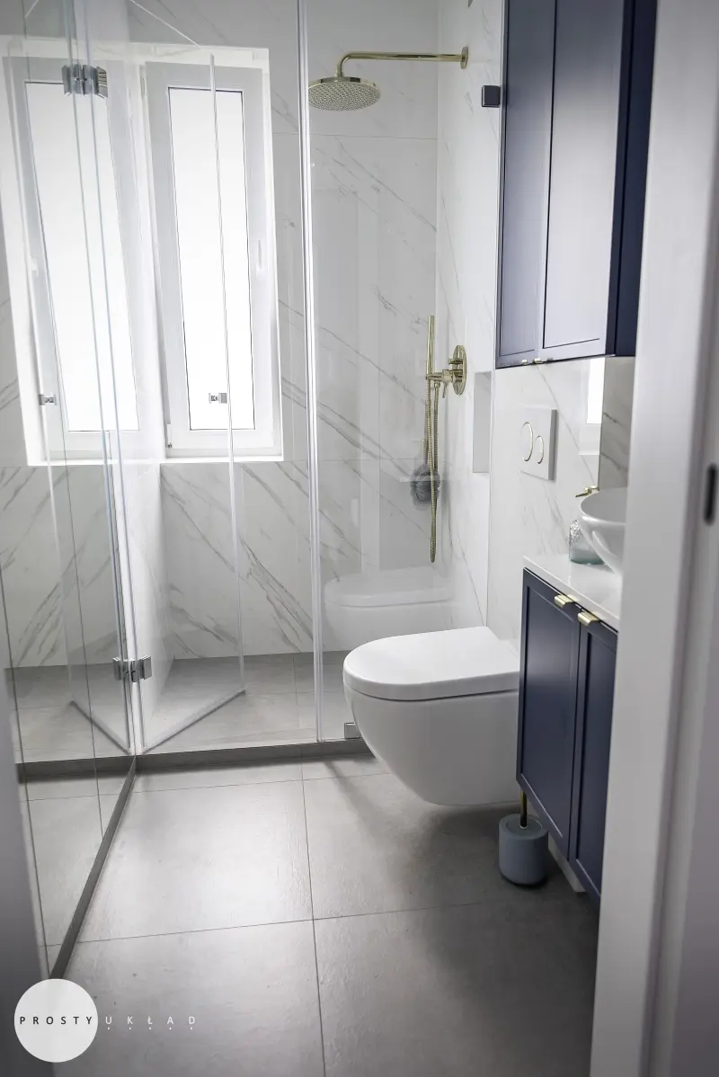 Łazienka w stylu glamour. | Proj. Pracownia Prosty Układ Fot Kadry Agami