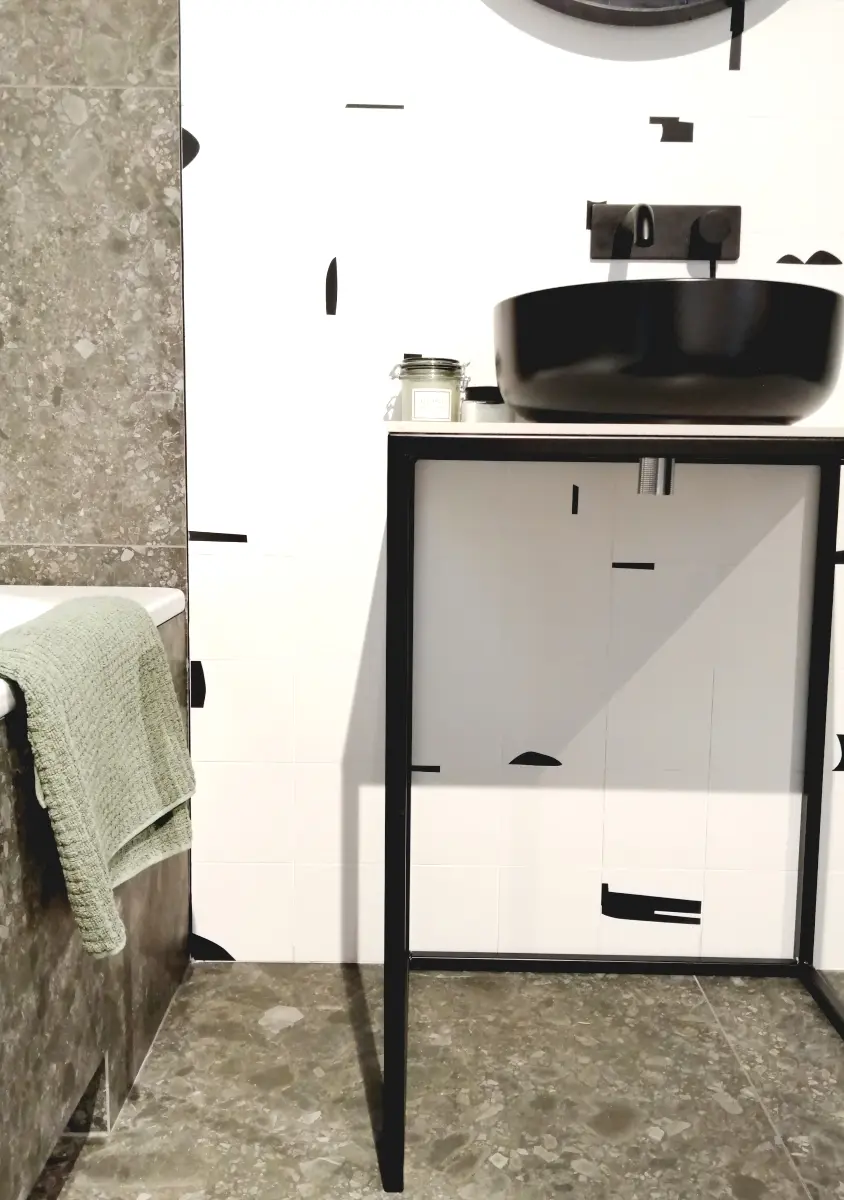 Aranżacja z lastryko marki Soloss | Showroom Internity Home