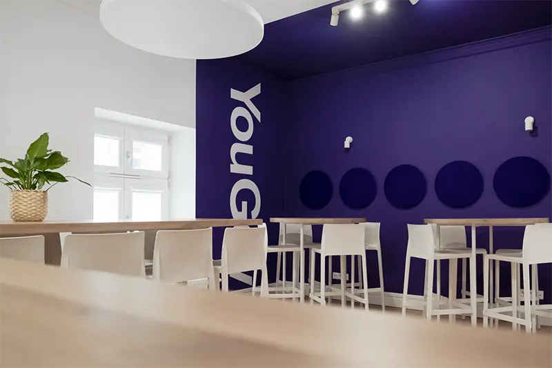 Yougov - aranżacja biura w Warszawie | Proj: Monarchia Design