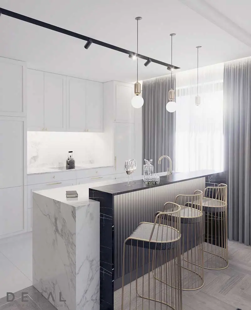 Subtelna elegancja w gdyńskim apartamencie | Proj: DETAL