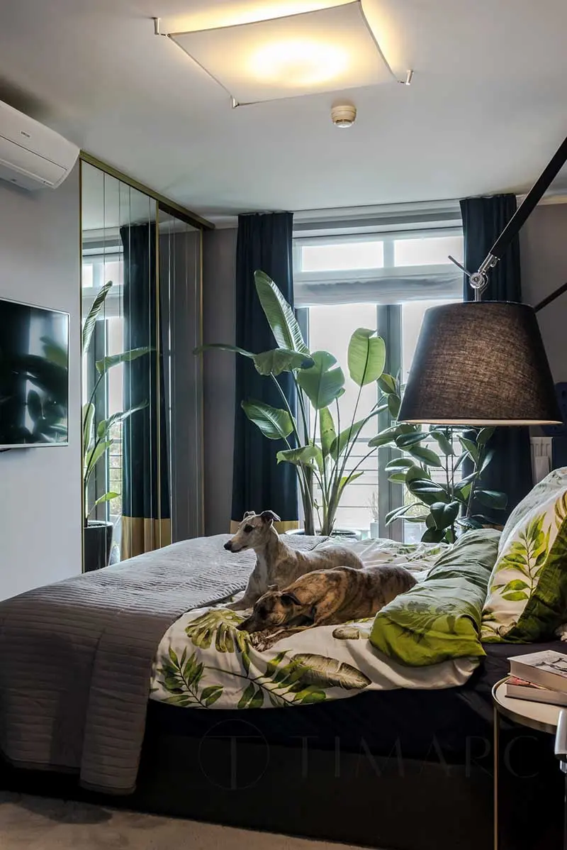 Tropiki i błękity w nieziemskim mieszkaniu | Proj: TIM Arc by TiM Grey