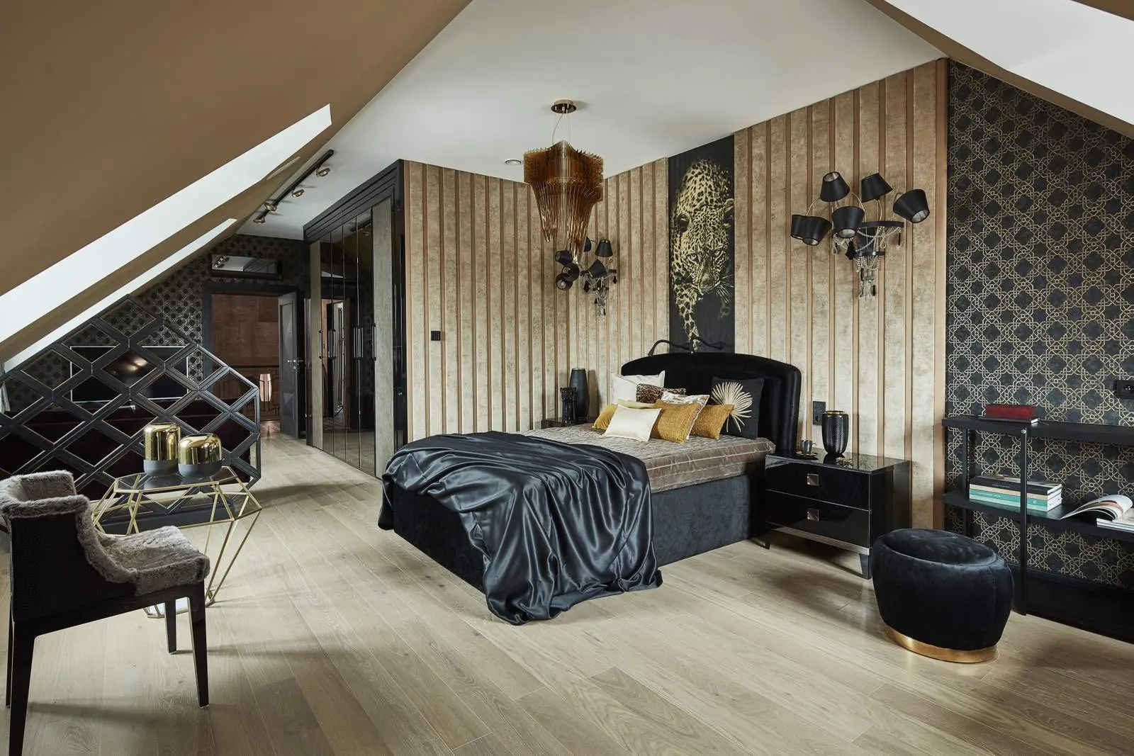 Komfortowe i stylowe mieszkanie na poddaszu | Proj: Projektowanie mDom