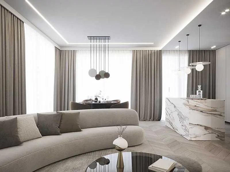 Elegancki Apartament w Centrum Warszawy | Proj: MOOVIN INTERIORS