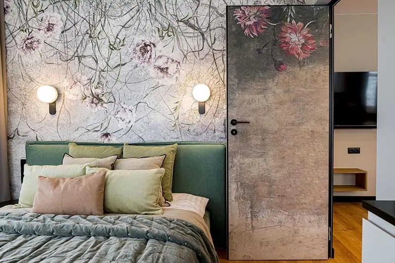 Mieszkanie w Białce Tatrzańskiej w soczystej zieleni | Projekt Ewa Tarapata Architekt Wnętrz