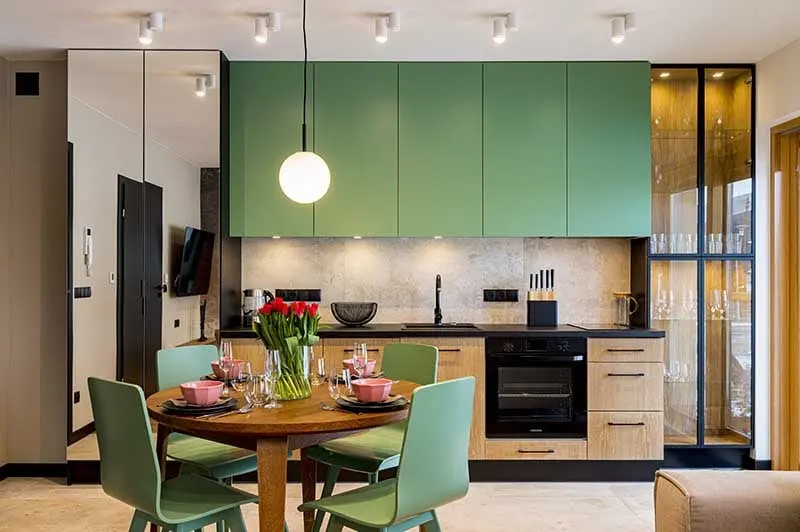 Mieszkanie w Białce Tatrzańskiej w soczystej zieleni | Projekt Ewa Tarapata Architekt Wnętrz