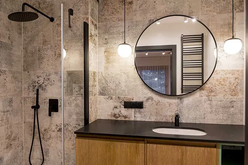 Mieszkanie w Białce Tatrzańskie w soczystej zieleni | Projekt Ewa Tarapata Architekt Wnętrz