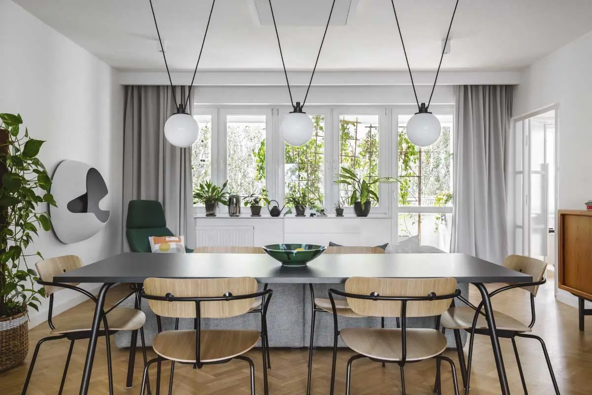 Domowy ogród w mieszkaniu w bloku. | Proj.: Studio Kulis | Karolina Kulis; Fot.: Kroniki | Hanna Połczyńska