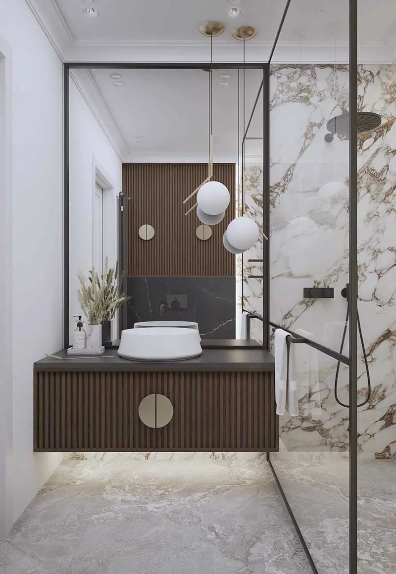 Mieszkanie z elementami nawiązującymi do stylu Art Deco | Projekt: HEDO Architects